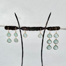Load image into Gallery viewer, Aqua Chalcedony Earrings