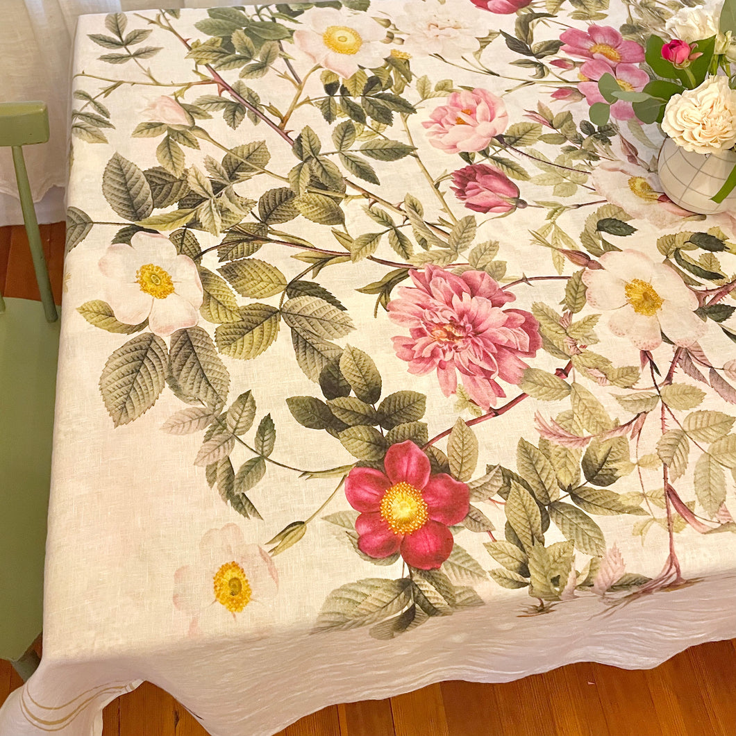 Summer Roses Tablecloth