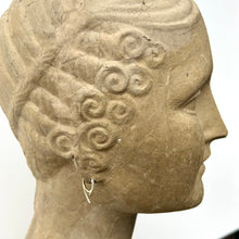 Load image into Gallery viewer, Gold Spike Huggy Hoops With Diamonds
