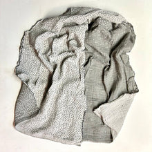 Load image into Gallery viewer, French cotton scarf - gray dots
