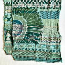 Load image into Gallery viewer, French cotton scarf - greens
