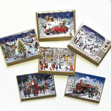 Load image into Gallery viewer, Set of Six Teeny Advent Cards
