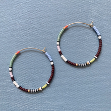 Load image into Gallery viewer, Beaded Hoops ~ * SALE ! *
