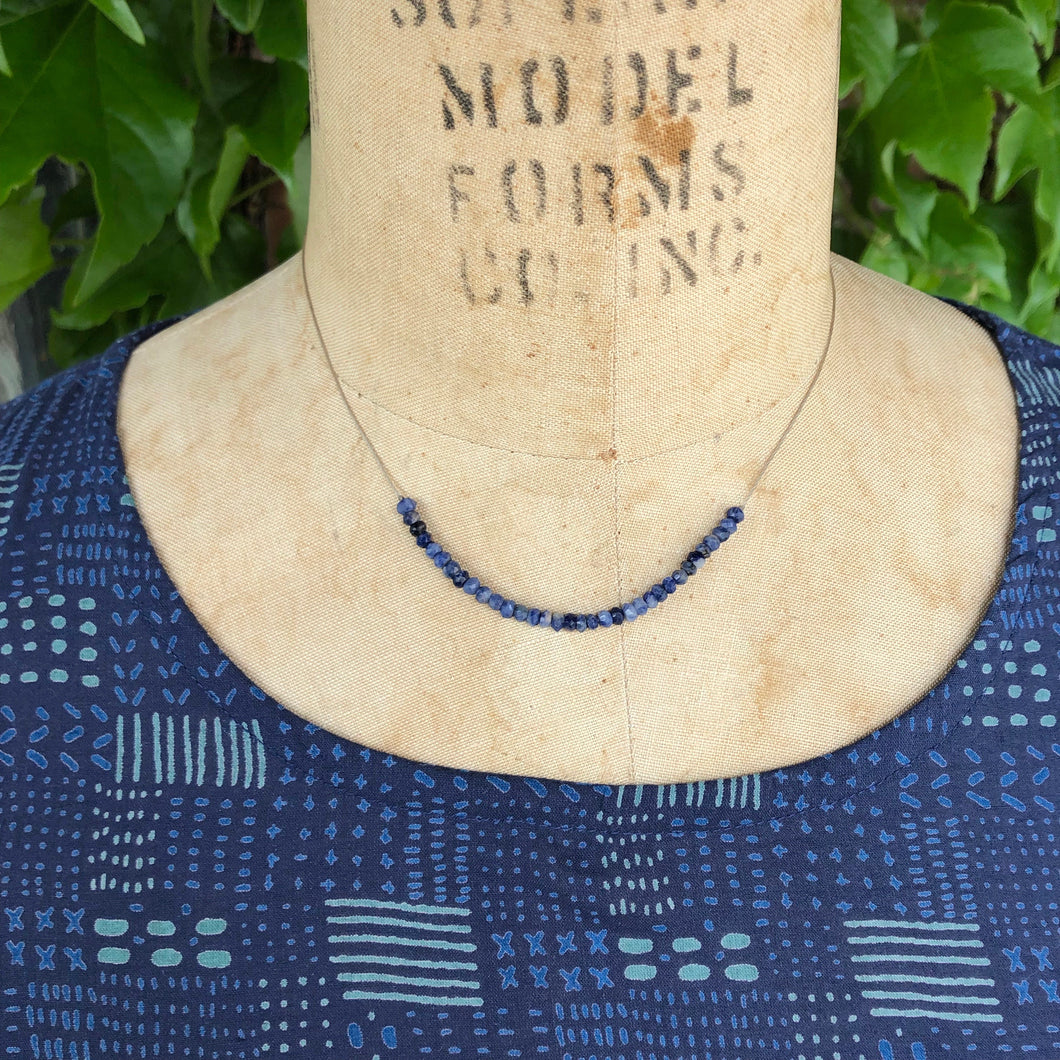 Faceted Sodalite Necklace